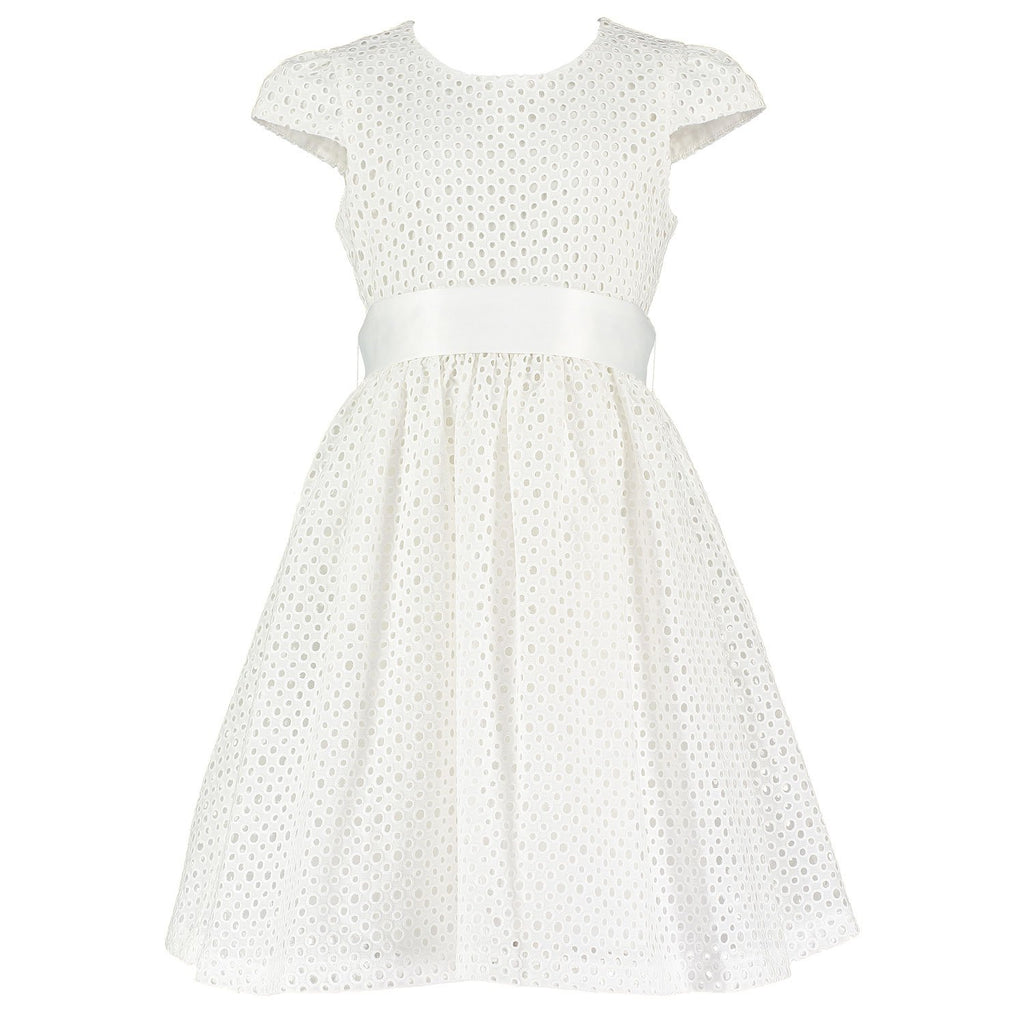 Girls Designer White Cotton Embroidered Dress | Holly Hastie London – Holly  Hastie