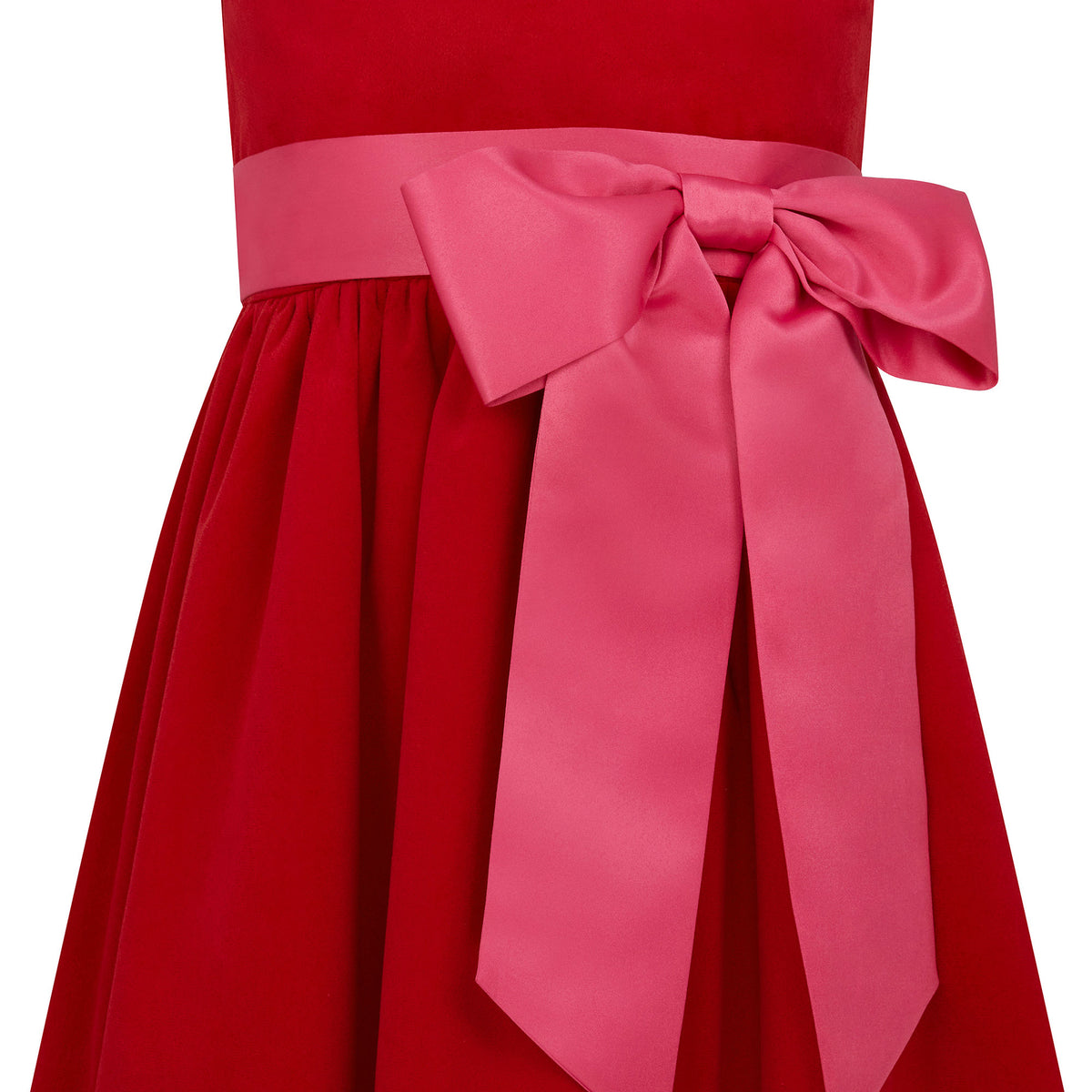 Lilibet Girls Party Dress Red & Pink | Holly Hastie London