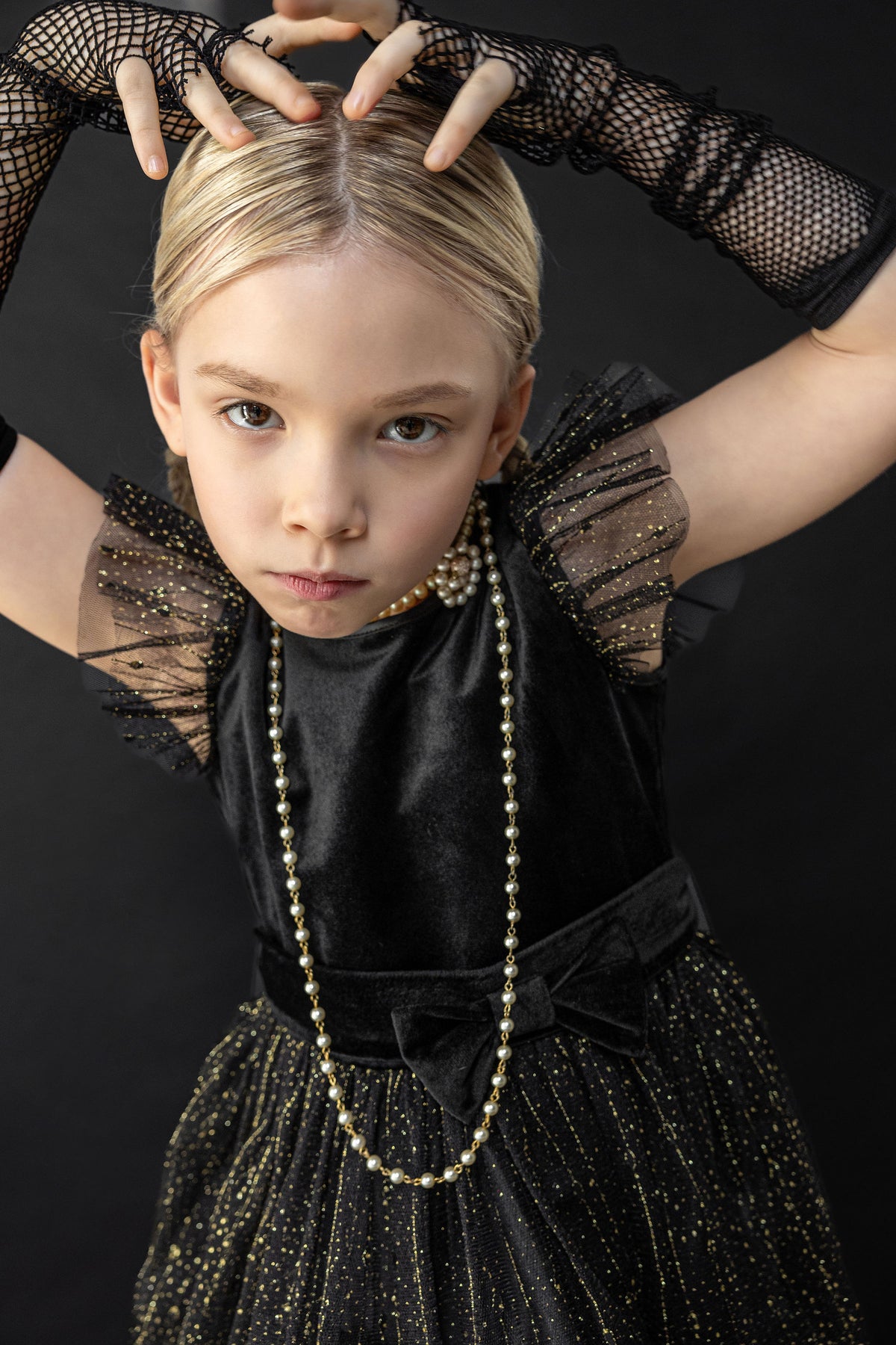Wednesday Velvet & Glitter Tulle Girls Party Dress Black | Holly Hastie London Holly Hastie | Girls Fashion Wednesday Velvet & Glitter Tulle Girls Party Dress Black | Holly Hastie London Holly Hastie | Girls Fashion