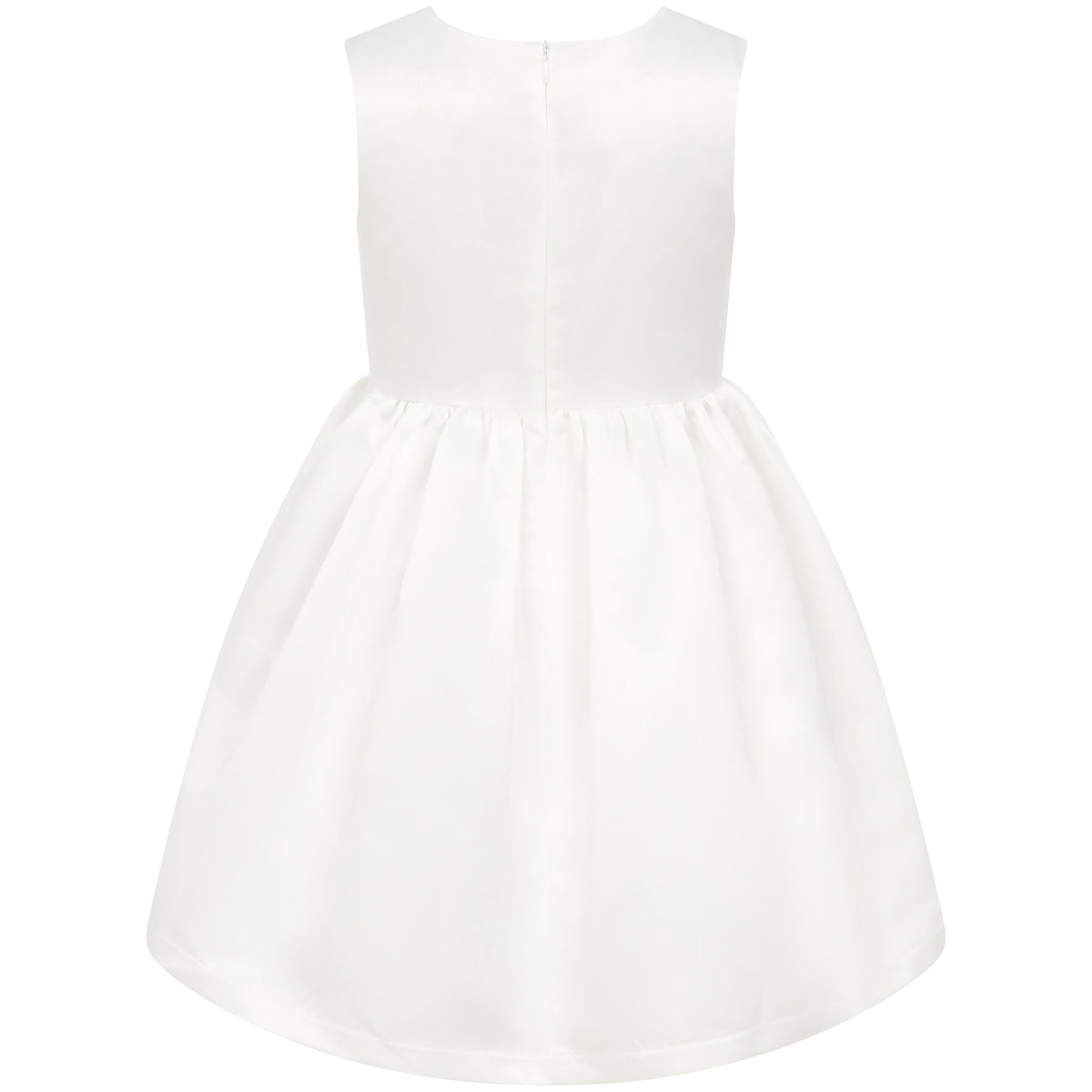 Girls Party Dress Joy Satin Bows White & Pink | Holly Hastie London