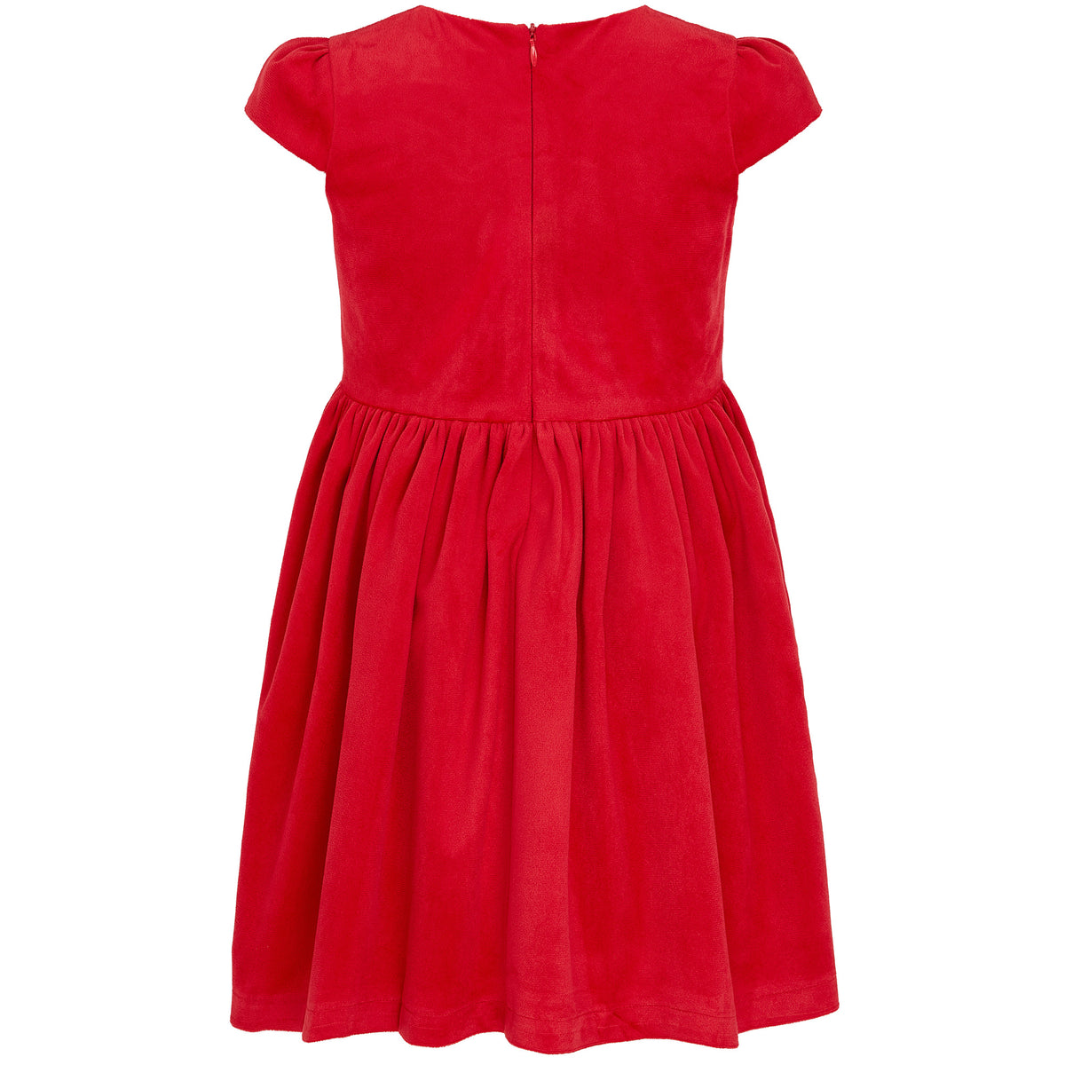 Girls Party Dress Joy Velvet Plaid Bows Red | Holly Hastie London