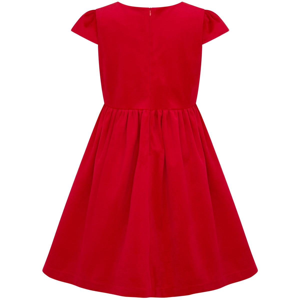 Joy Velvet & Satin Bows Girls Party Dress Red & Pink | Holly Hastie London