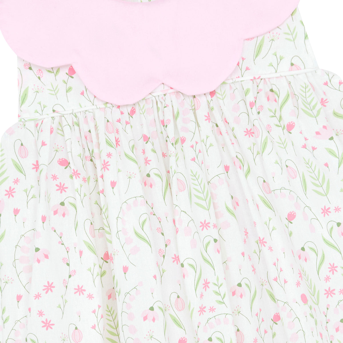 Little Princess Elizabeth Floral Petal Cotton Baby Dress Pink | Holly Hastie London