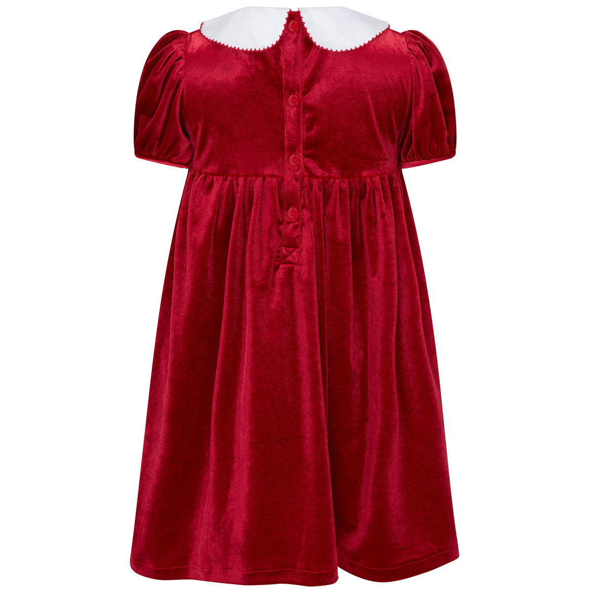 Holly Hastie Luxury Childrenswear Princess Cherry Hand Smocked Velvet Girls Dress Red Holly Hastie | Girls Fashion Holly Hastie Luxury Childrenswear Princess Cherry Hand Smocked Velvet Girls Dress Red Holly Hastie | Girls Fashion