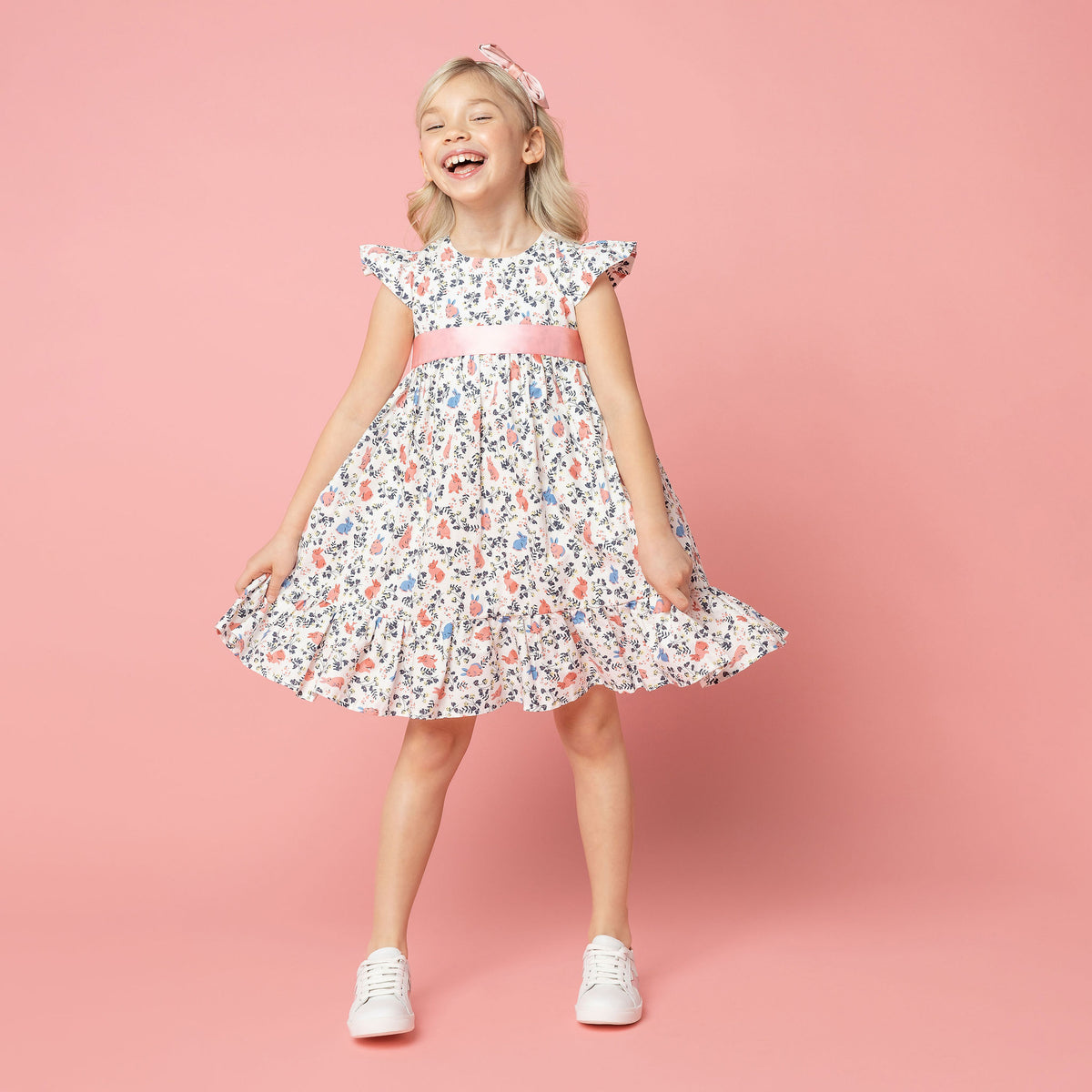 Easter Bunny Girls Party Dress, Pink & Blue | Holly Hastie London – Holly Hastie Easter Bunny Girls Party Dress, Pink & Blue | Holly Hastie London – Holly Hastie