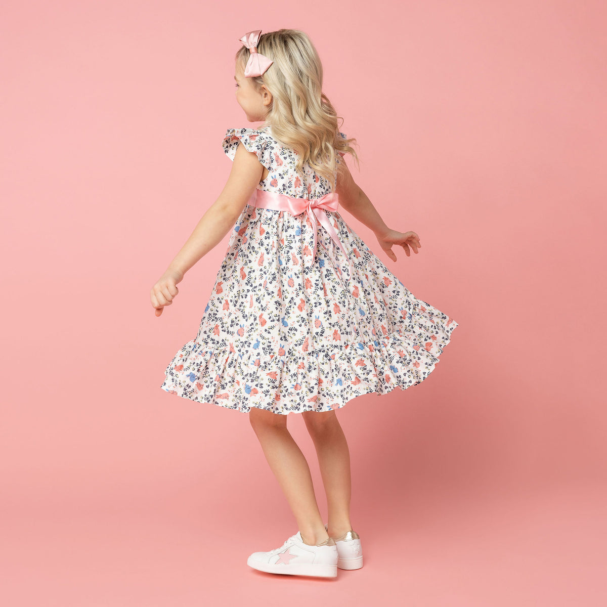Easter Bunny Girls Party Dress, Pink & Blue | Holly Hastie London Holly Hastie | Girls Fashion Easter Bunny Girls Party Dress, Pink & Blue | Holly Hastie London Holly Hastie | Girls Fashion