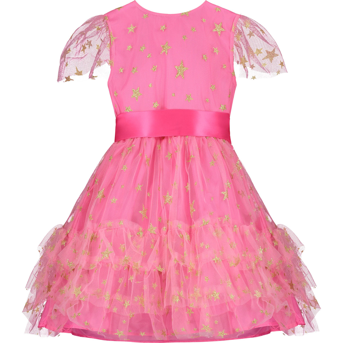 Cinderella Star Tulle Frill Luxury Party Dress Candy Pink | Holly Hastie London