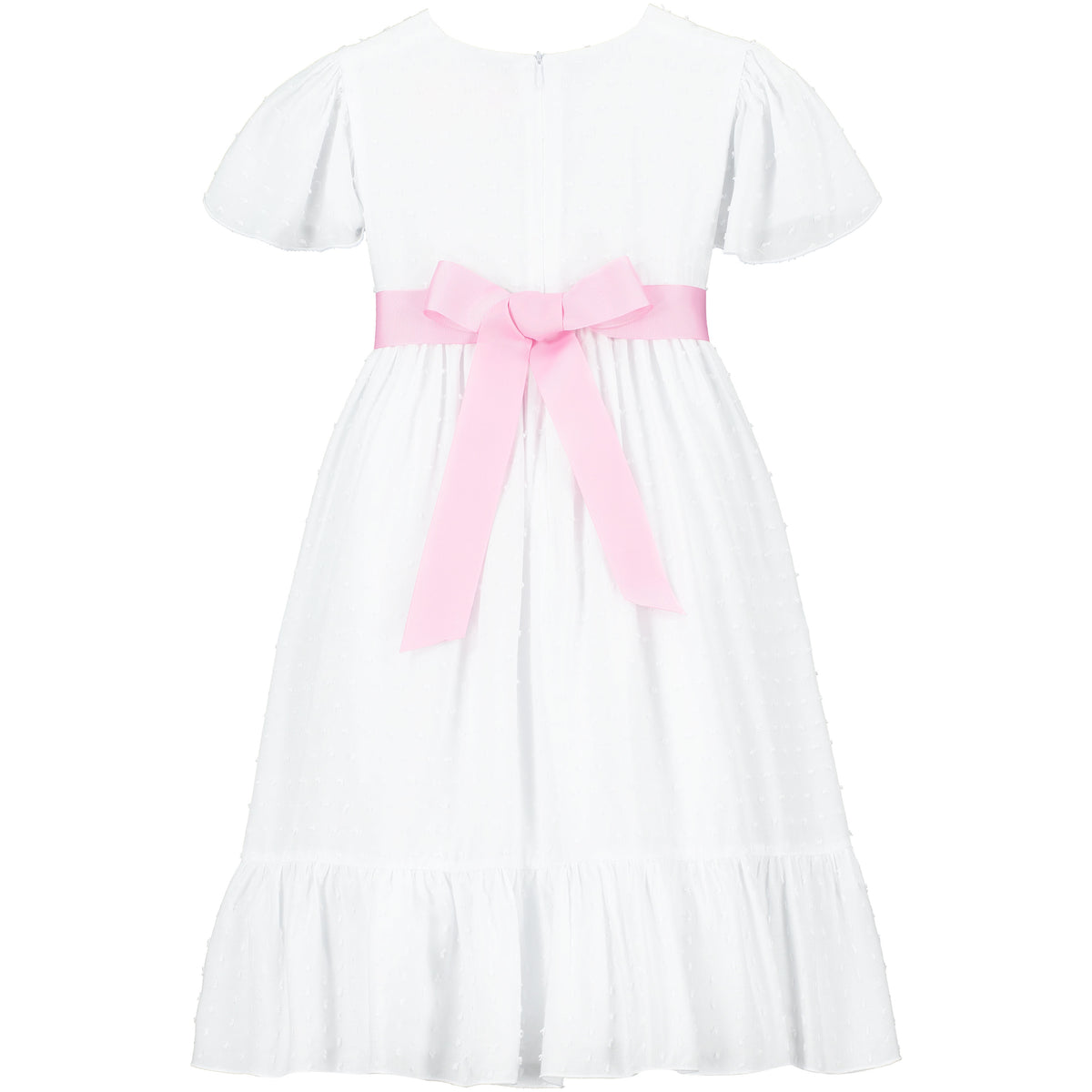 Girls Party Dress Poppy Petite Spot Pink | Holly Hastie London  Edit alt text