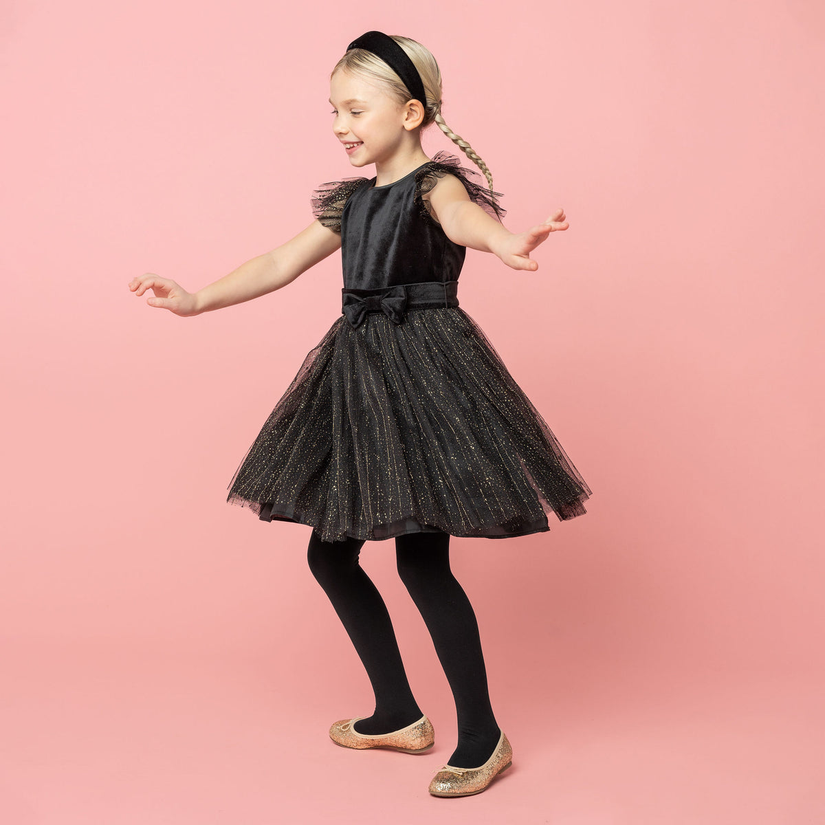 Wednesday Velvet & Glitter Tulle Girls Party Dress Black | Holly Hastie London Holly Hastie | Girls Fashion Wednesday Velvet & Glitter Tulle Girls Party Dress Black | Holly Hastie London Holly Hastie | Girls Fashion