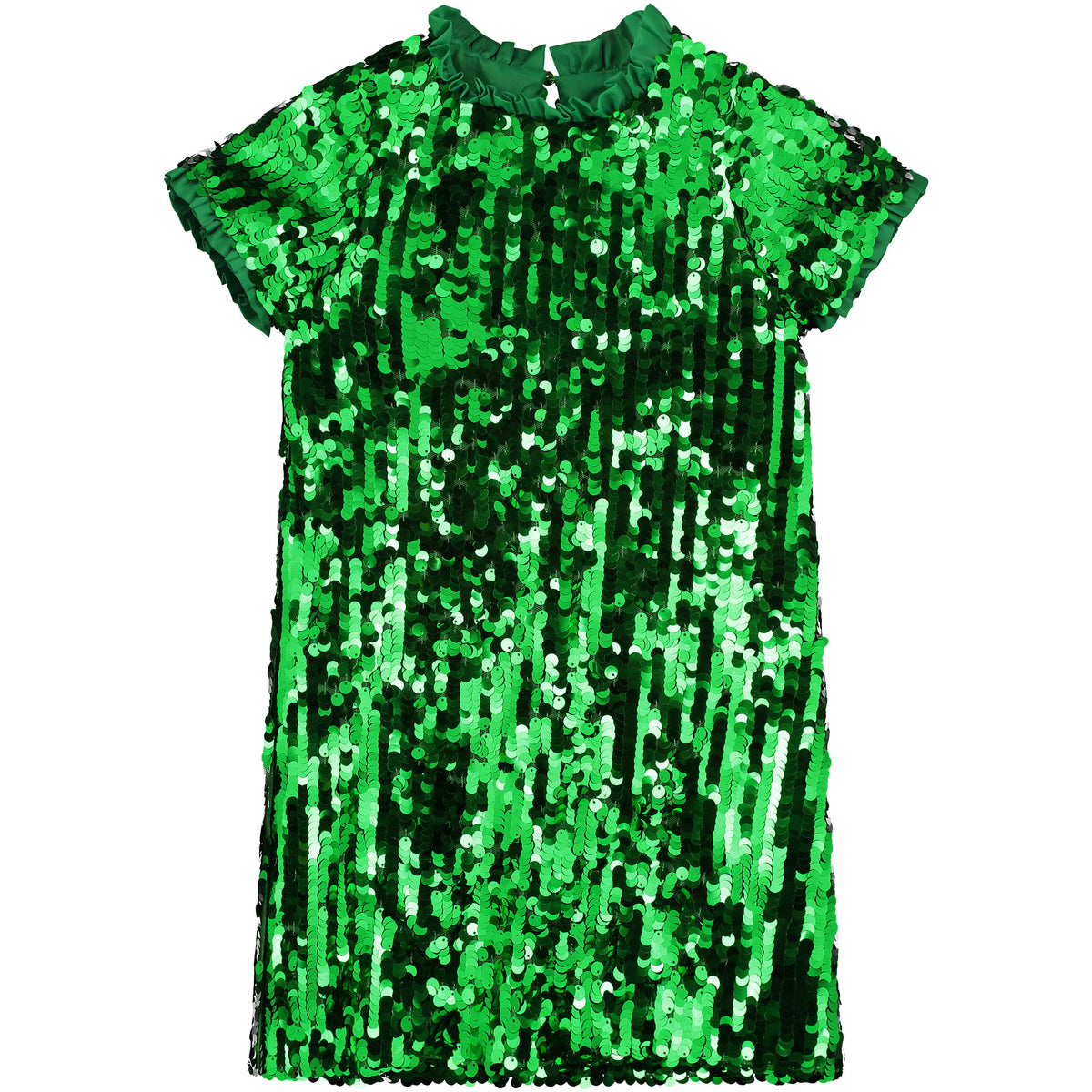 Girls Party Dress Coco Sequin Emerald Green | Holly Hastie London