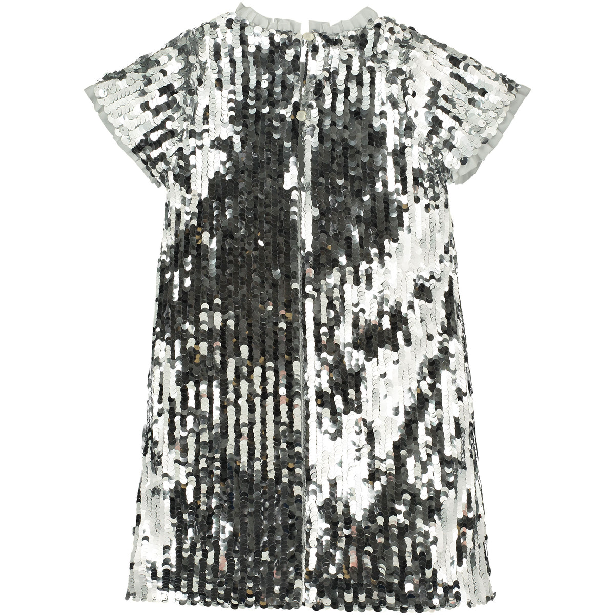 Girls Party Dress Coco Sequin Silver | Holly Hastie London