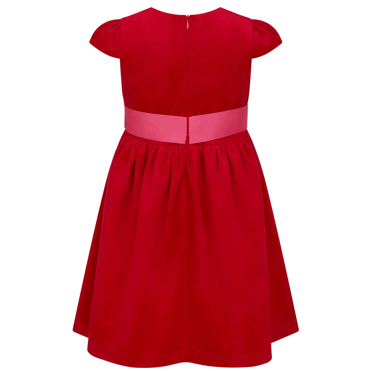 Lilibet Girls Party Dress Red & Pink | Holly Hastie London