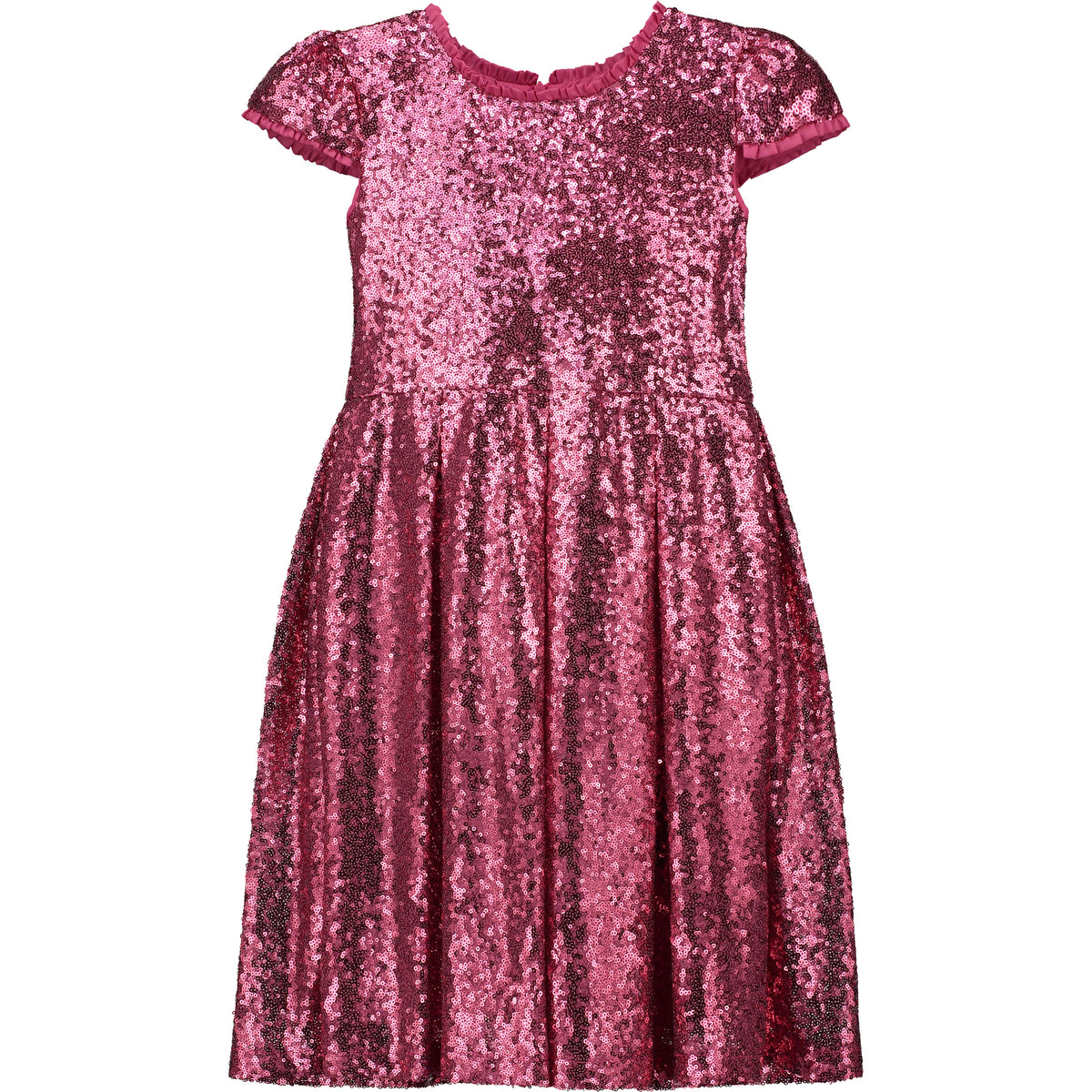 Dazzle Sequin Girls Party Dress, Candy Pink